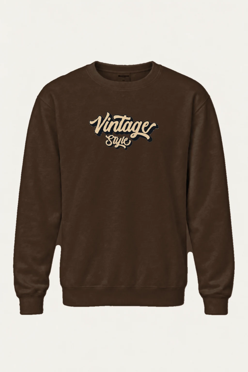 "Vintage Style Script" Heavy Blend Unisex Crewneck Sweatshirt | Gildan 18000