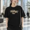 "Vintage Style Script" Heavyweight Unisex Crewneck T-shirt | Gildan 5000