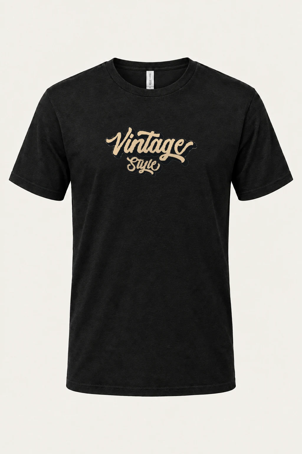 "Vintage Style Script" Heavyweight Unisex Crewneck T-shirt | Gildan 5000