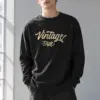 "Vintage Style Script" Unisex Longsleeve T-shirt | Gildan 2400