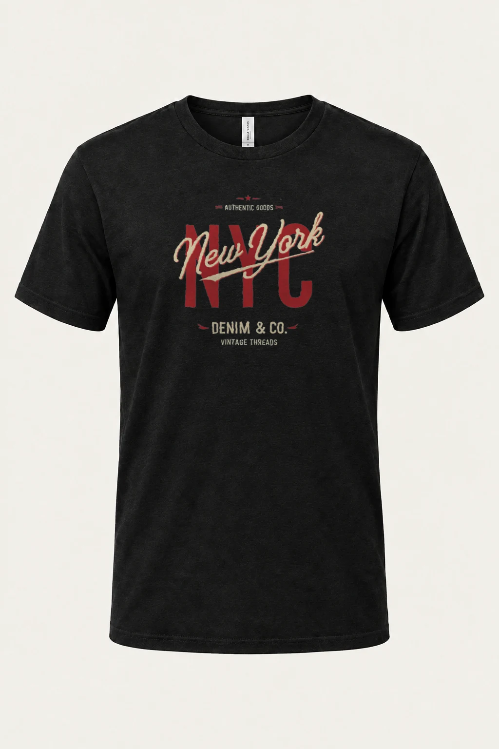"Vintage Threads NYC" Heavyweight Unisex Crewneck T-shirt | Gildan 5000