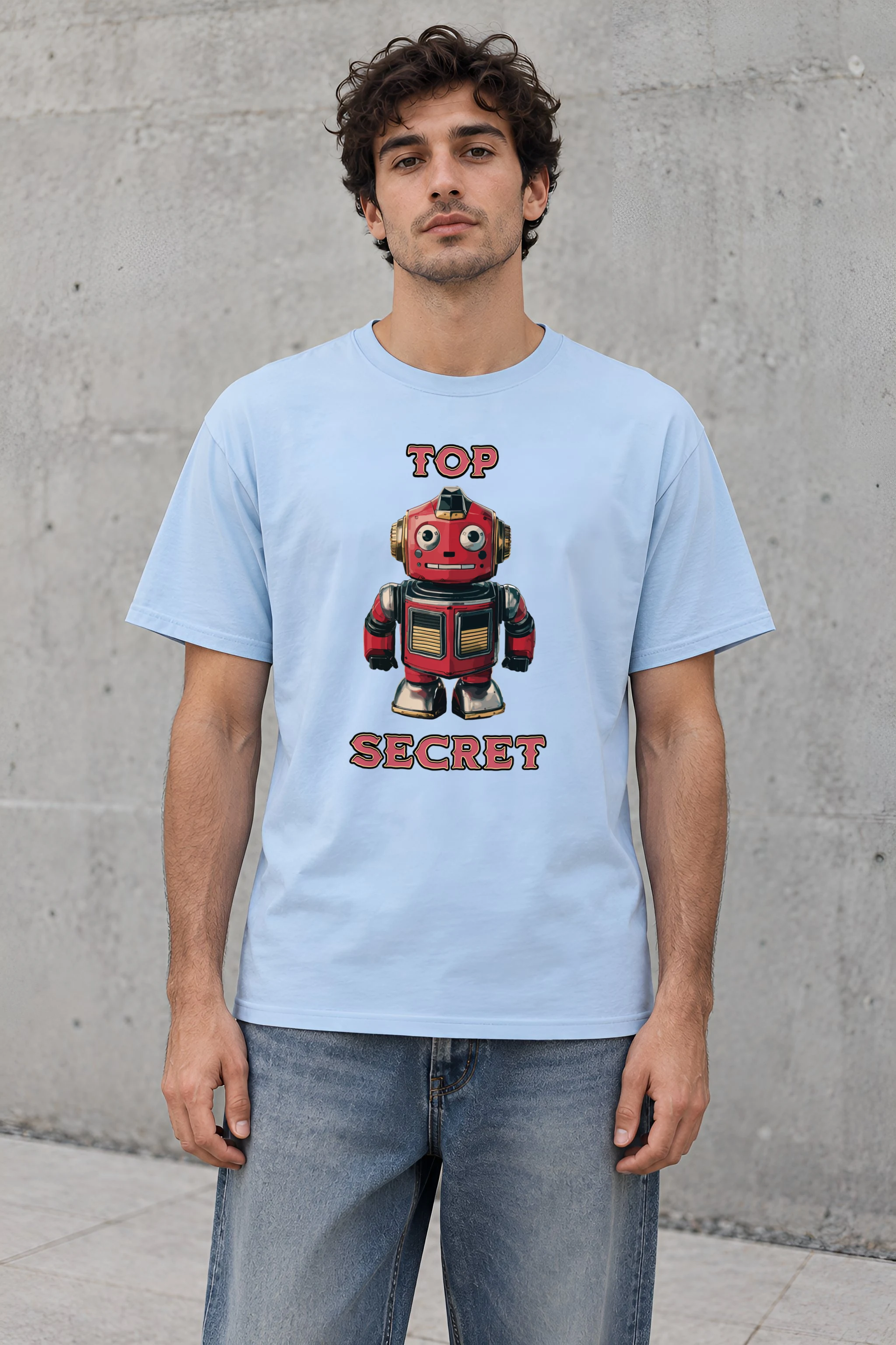 "Vintage Toy Automaton" Heavyweight Unisex Crewneck T-shirt