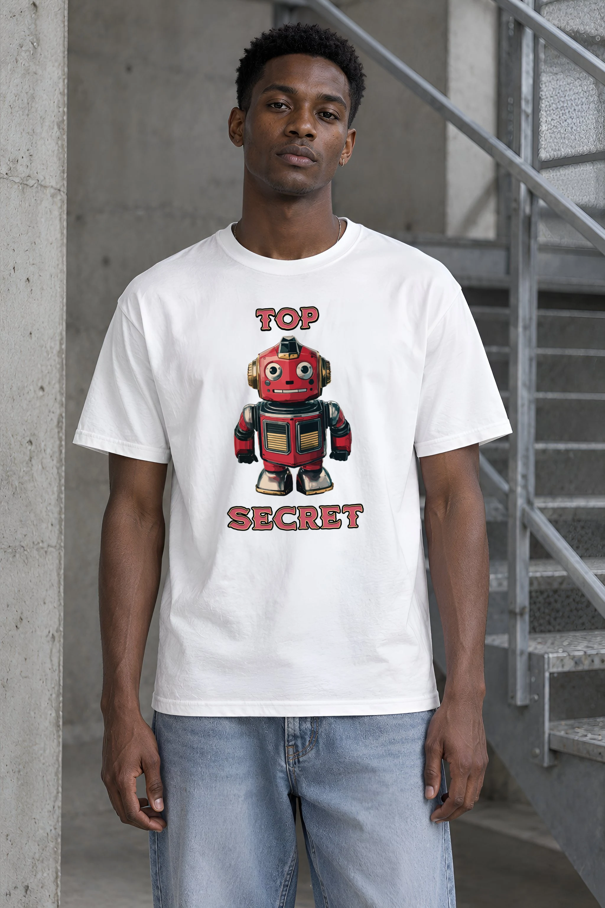 "Vintage Toy Automaton" Heavyweight Unisex Crewneck T-shirt