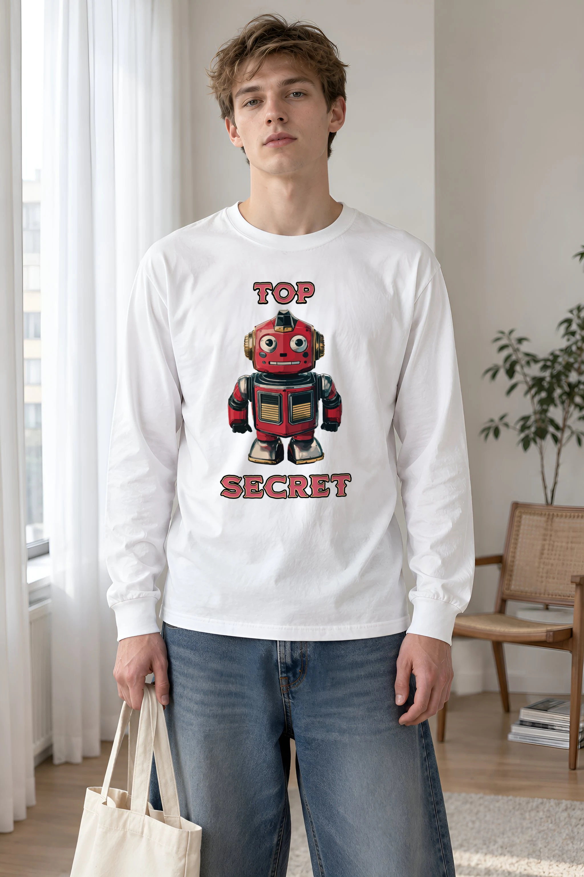 "Vintage Toy Automaton" Unisex Longsleeve T-shirt