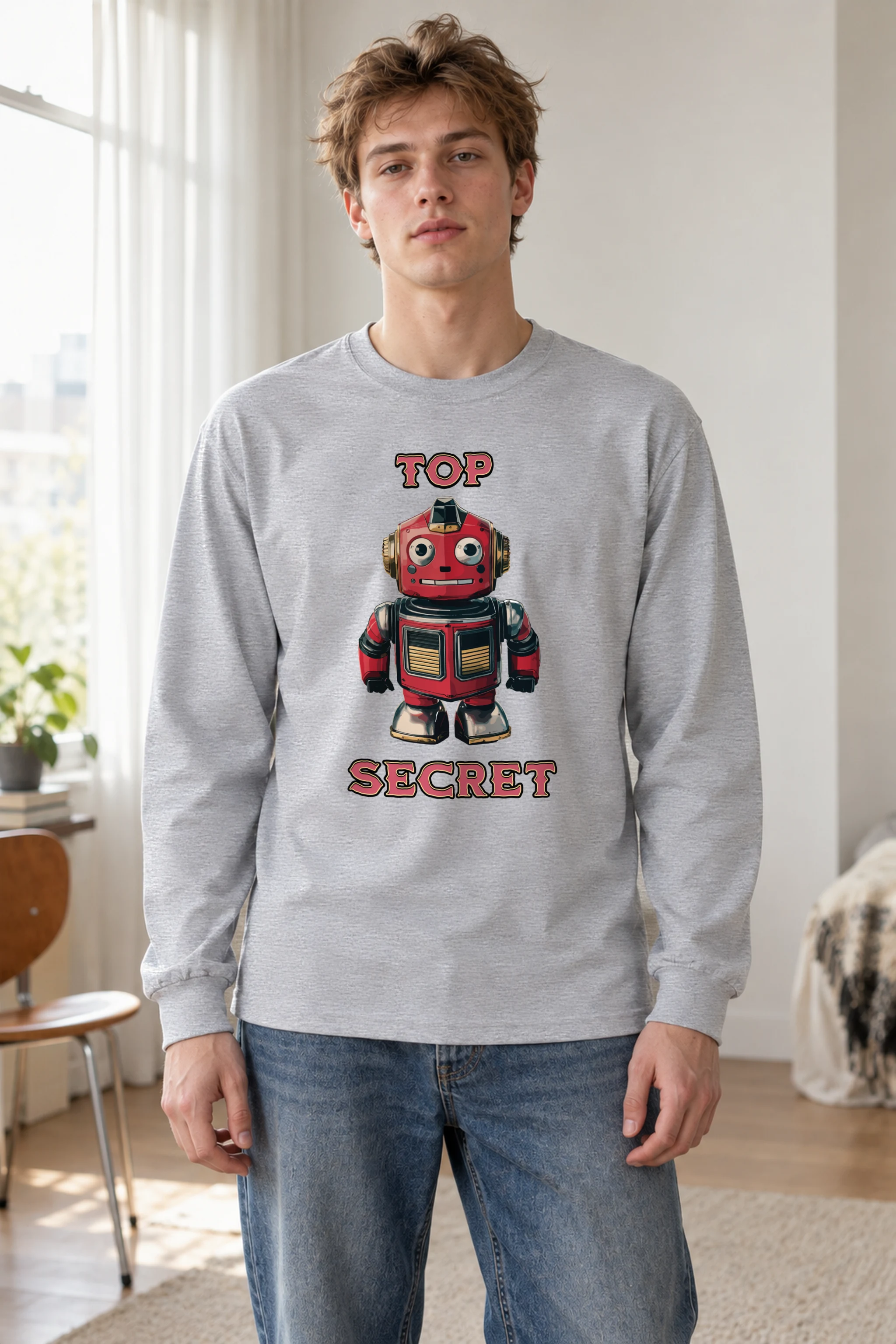 "Vintage Toy Automaton" Unisex Longsleeve T-shirt