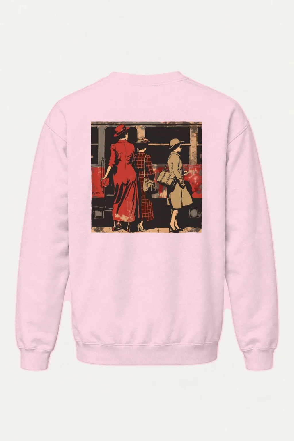 "Vintage Train Trio" Heavy Blend Unisex Crewneck Sweatshirt | Gildan 18000