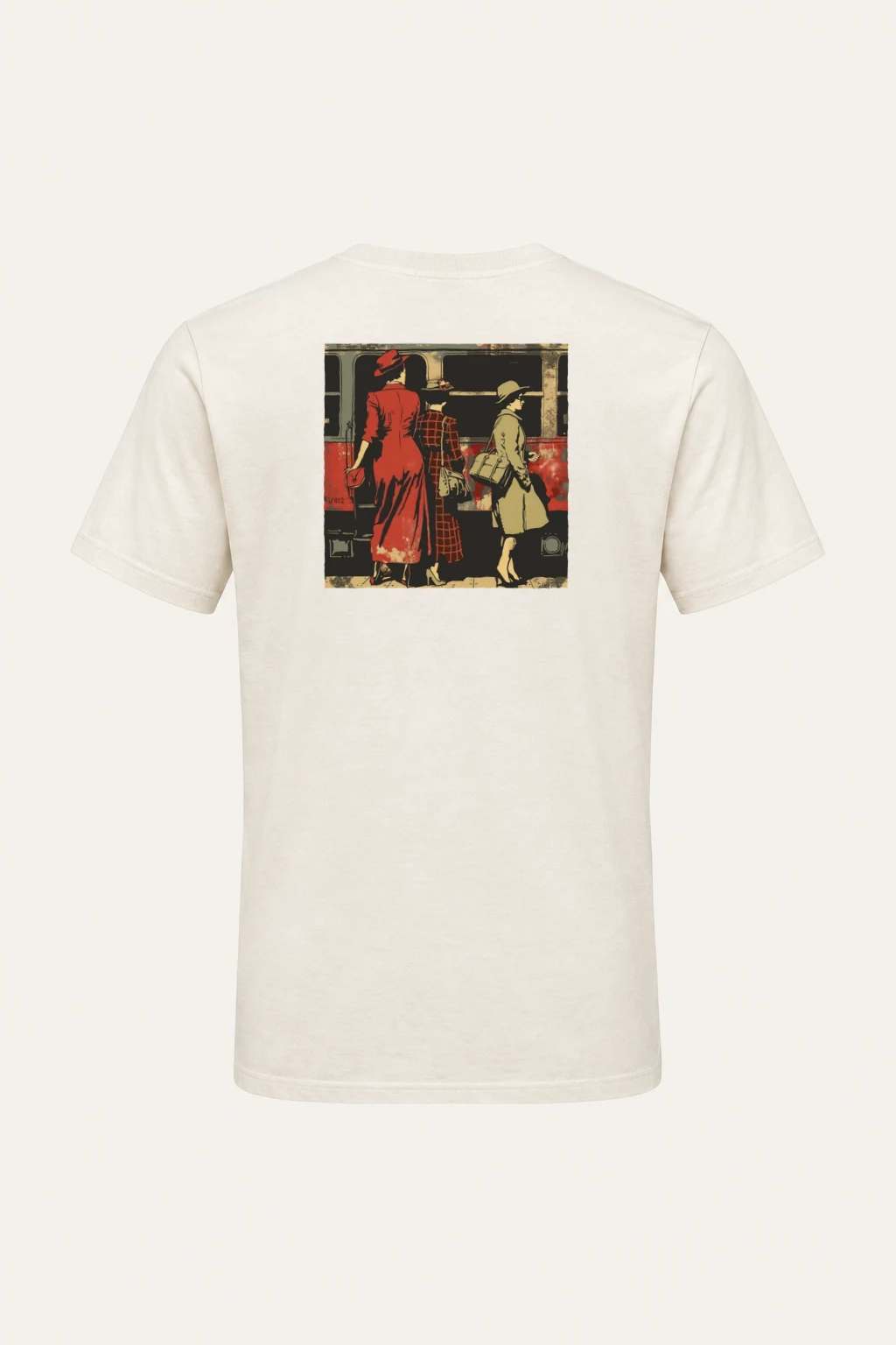 "Vintage Train Trio" Heavyweight Unisex Crewneck T-shirt | Gildan 5000