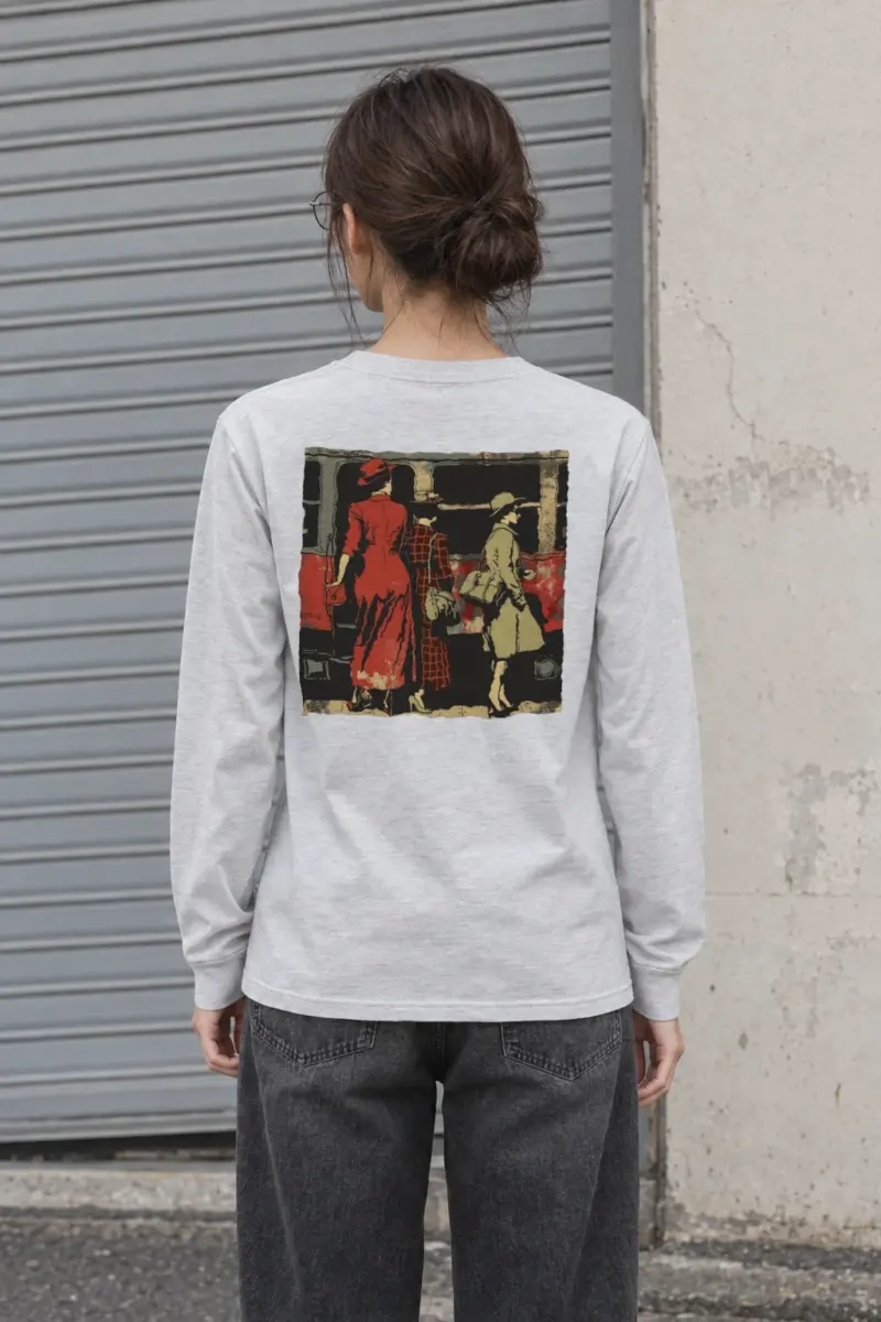"Vintage Train Trio" Unisex Longsleeve T-shirt