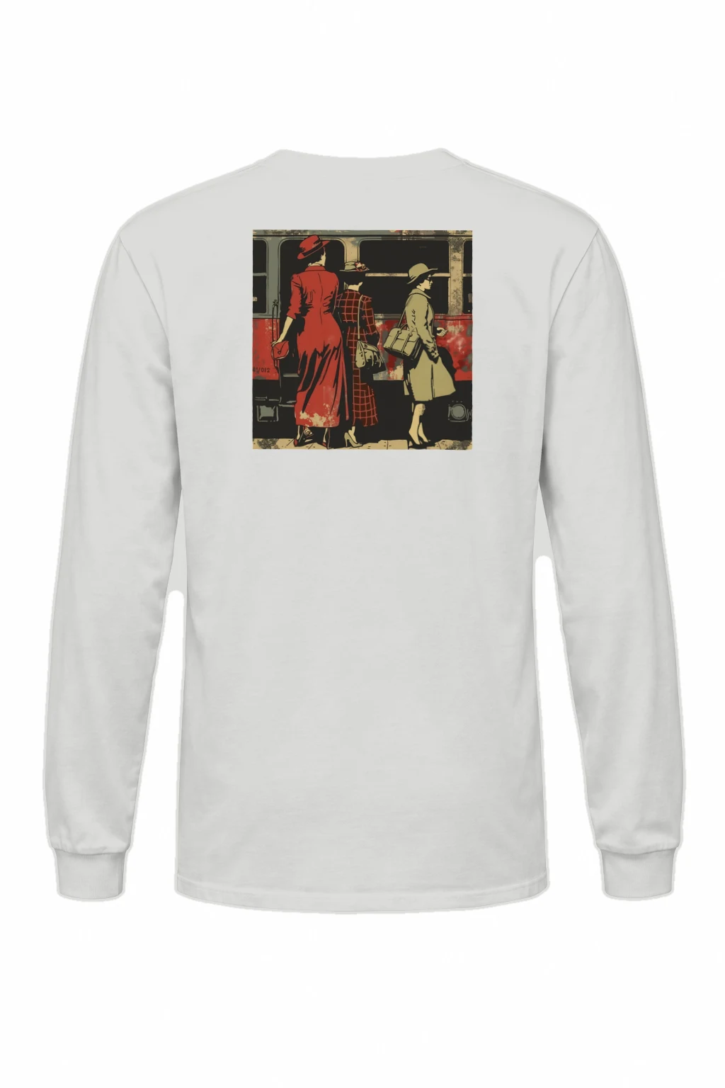 "Vintage Train Trio" Unisex Longsleeve T-shirt | Gildan 2400