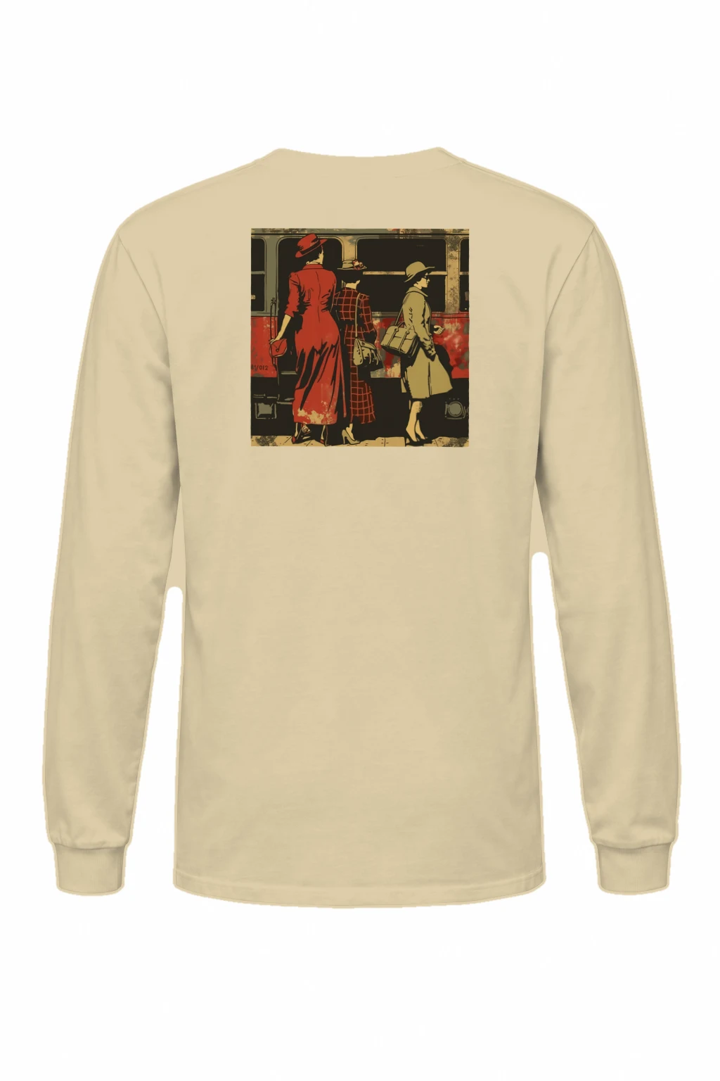 "Vintage Train Trio" Unisex Longsleeve T-shirt | Gildan 2400