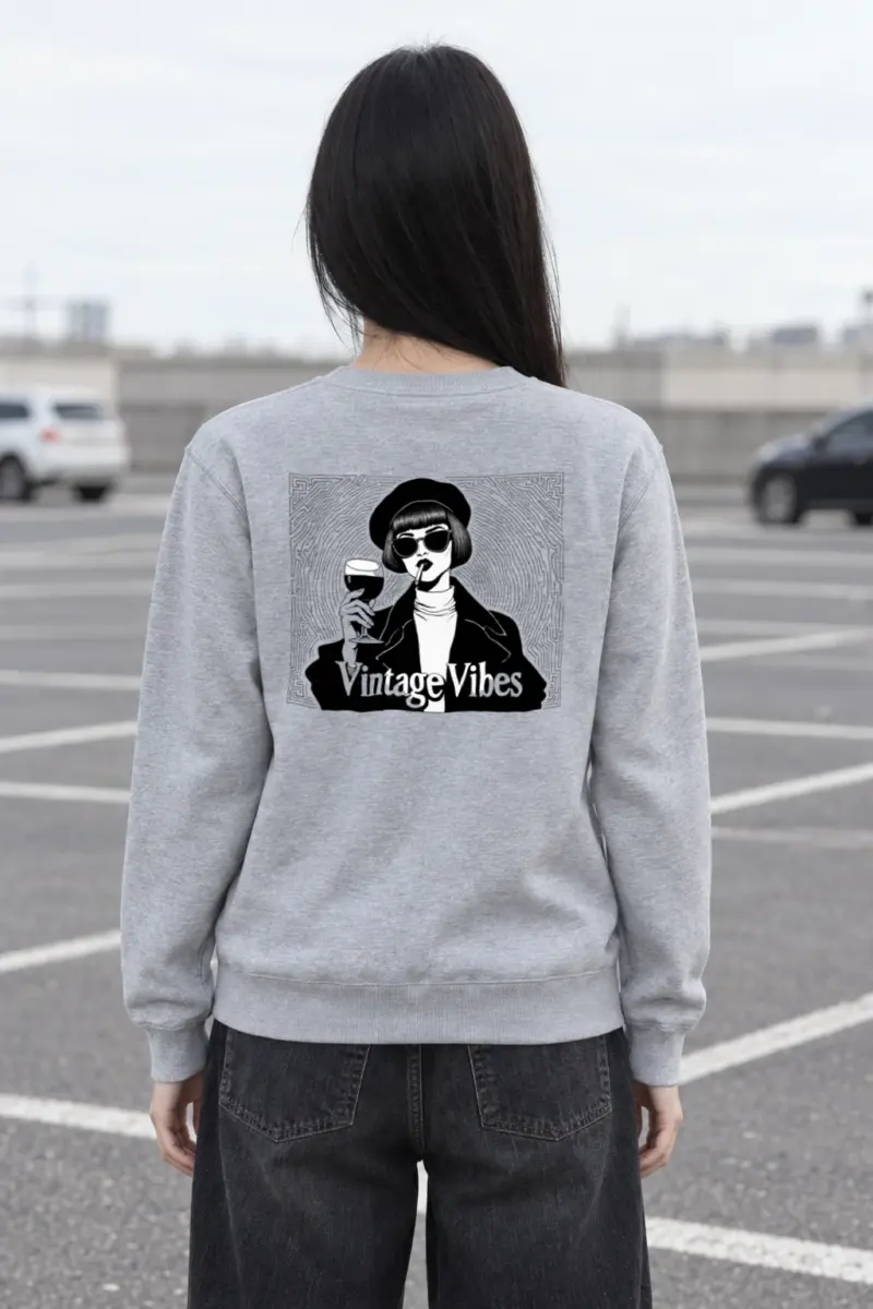 "Vintage Vibes" Heavy Blend Unisex Crewneck Sweatshirt