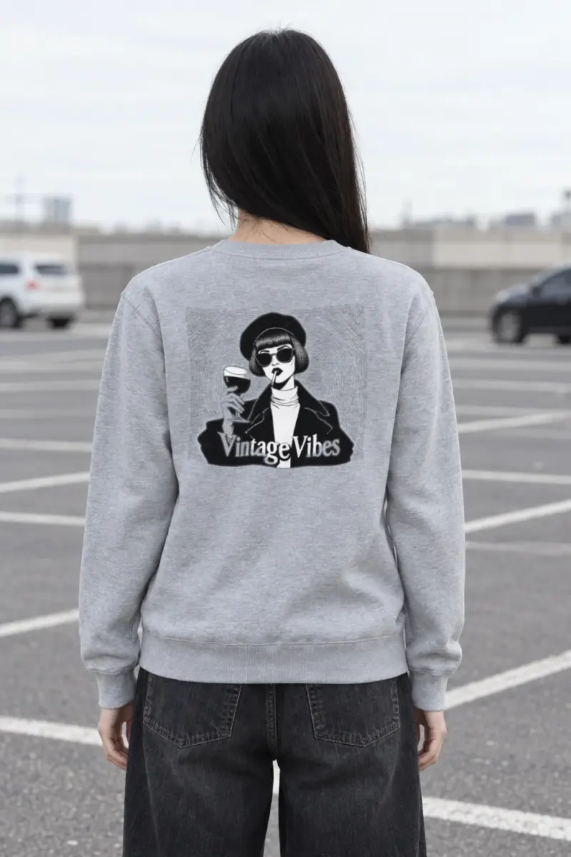 "Vintage Vibes" Heavy Blend Unisex Crewneck Sweatshirt