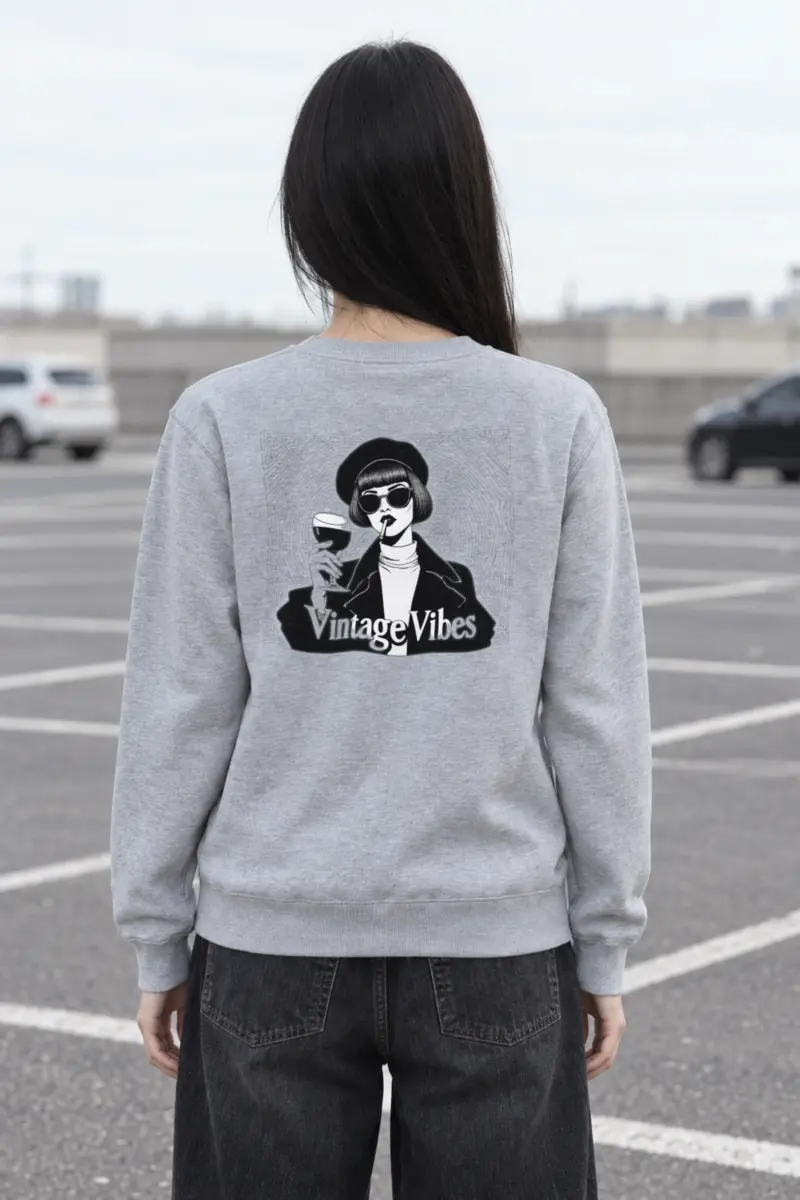 "Vintage Vibes" Heavy Blend Unisex Crewneck Sweatshirt