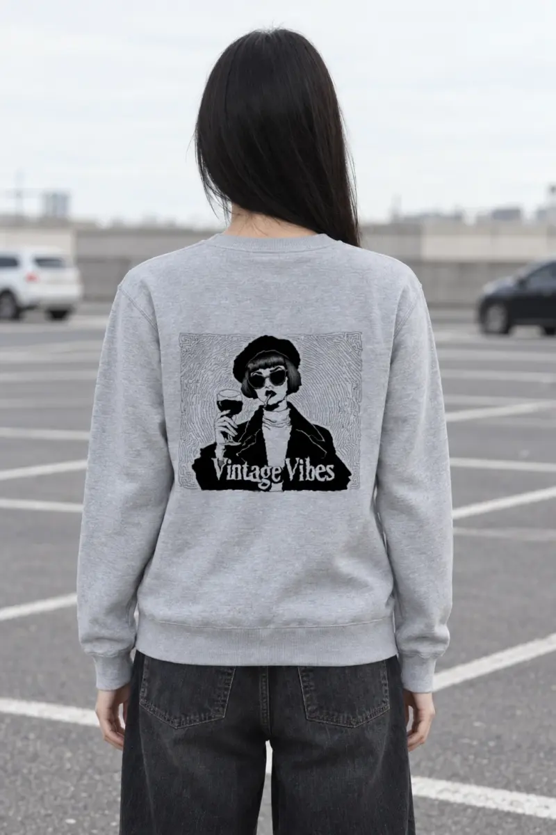 "Vintage Vibes" Heavy Blend Unisex Crewneck Sweatshirt