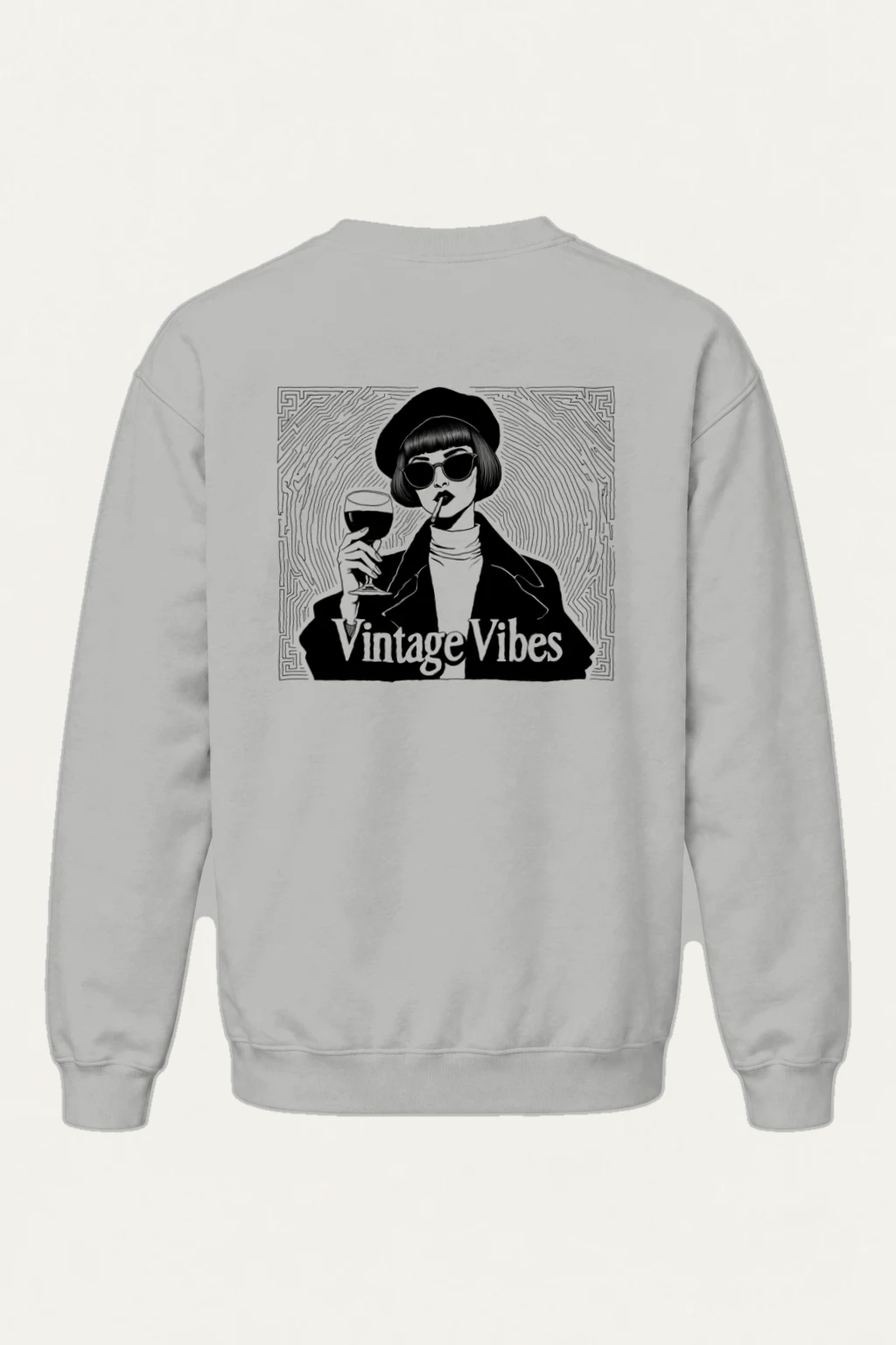 "Vintage Vibes" Heavy Blend Unisex Crewneck Sweatshirt | Gildan 18000