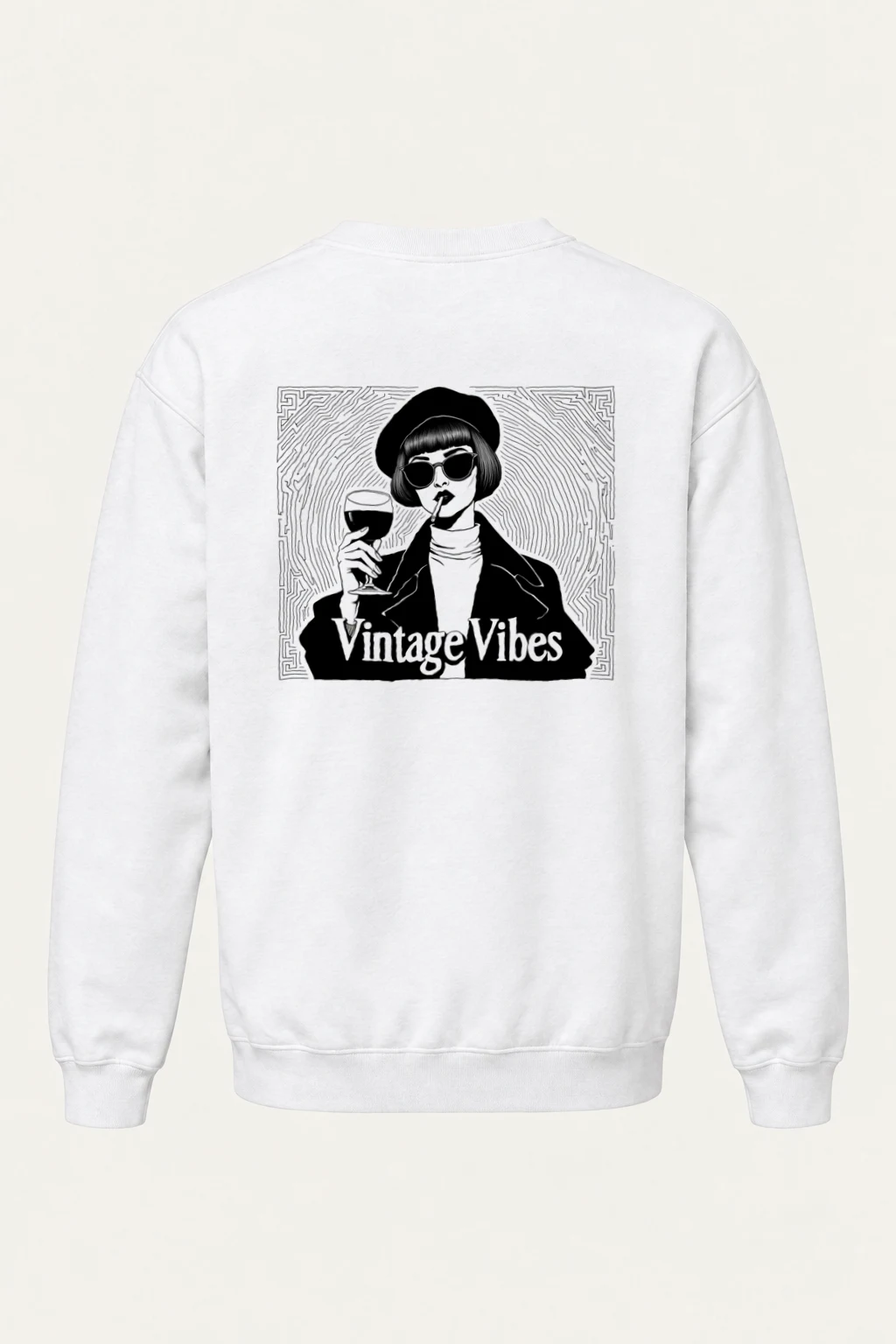 "Vintage Vibes" Heavy Blend Unisex Crewneck Sweatshirt | Gildan 18000