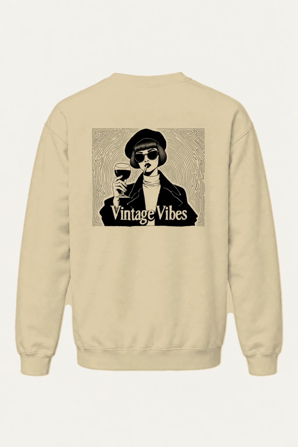 "Vintage Vibes" Heavy Blend Unisex Crewneck Sweatshirt | Gildan 18000