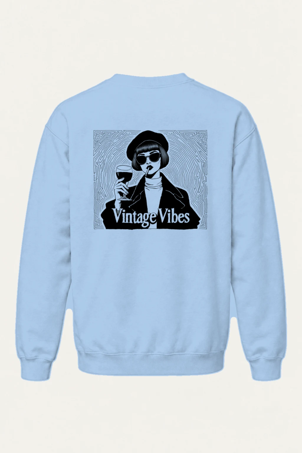 "Vintage Vibes" Heavy Blend Unisex Crewneck Sweatshirt | Gildan 18000