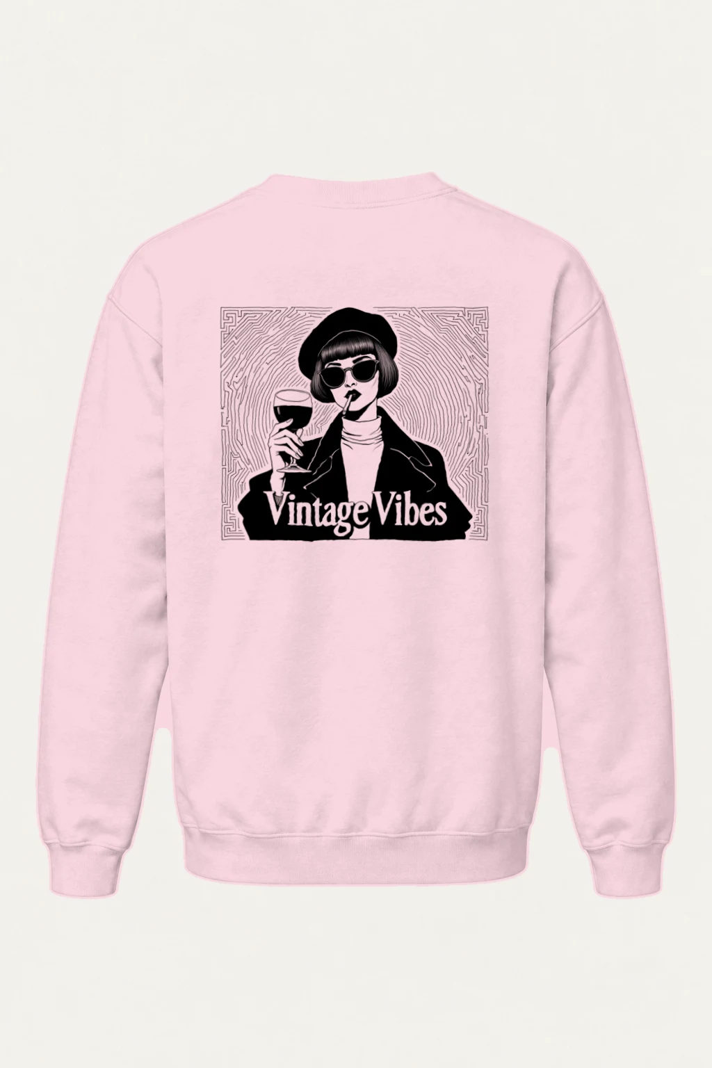 "Vintage Vibes" Heavy Blend Unisex Crewneck Sweatshirt | Gildan 18000