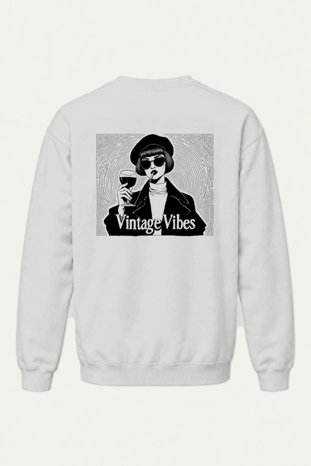 "Vintage Vibes" Heavy Blend Unisex Crewneck Sweatshirt | Gildan 18000