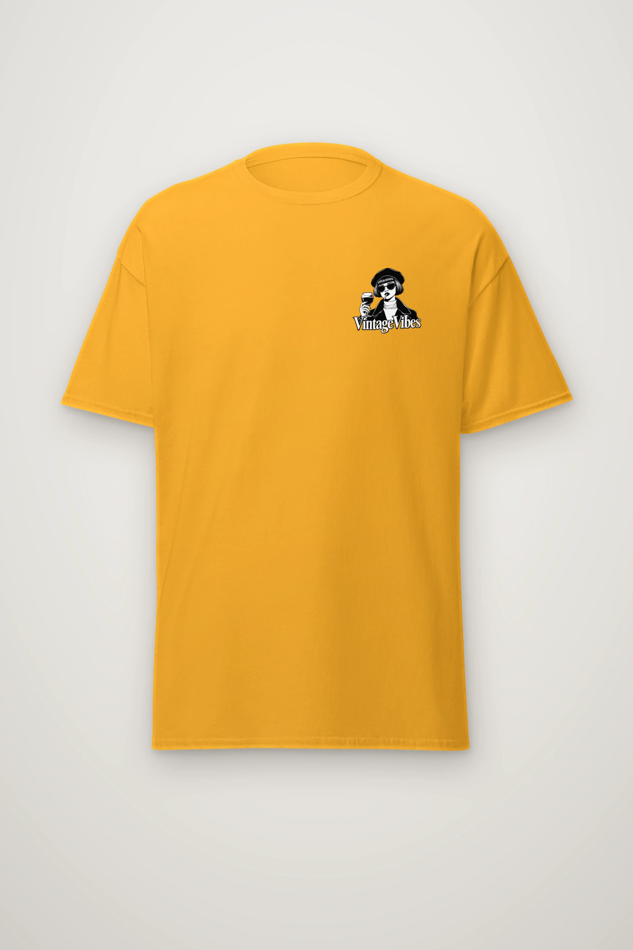 "Vintage Vibes" Heavyweight Unisex Crewneck T-shirt