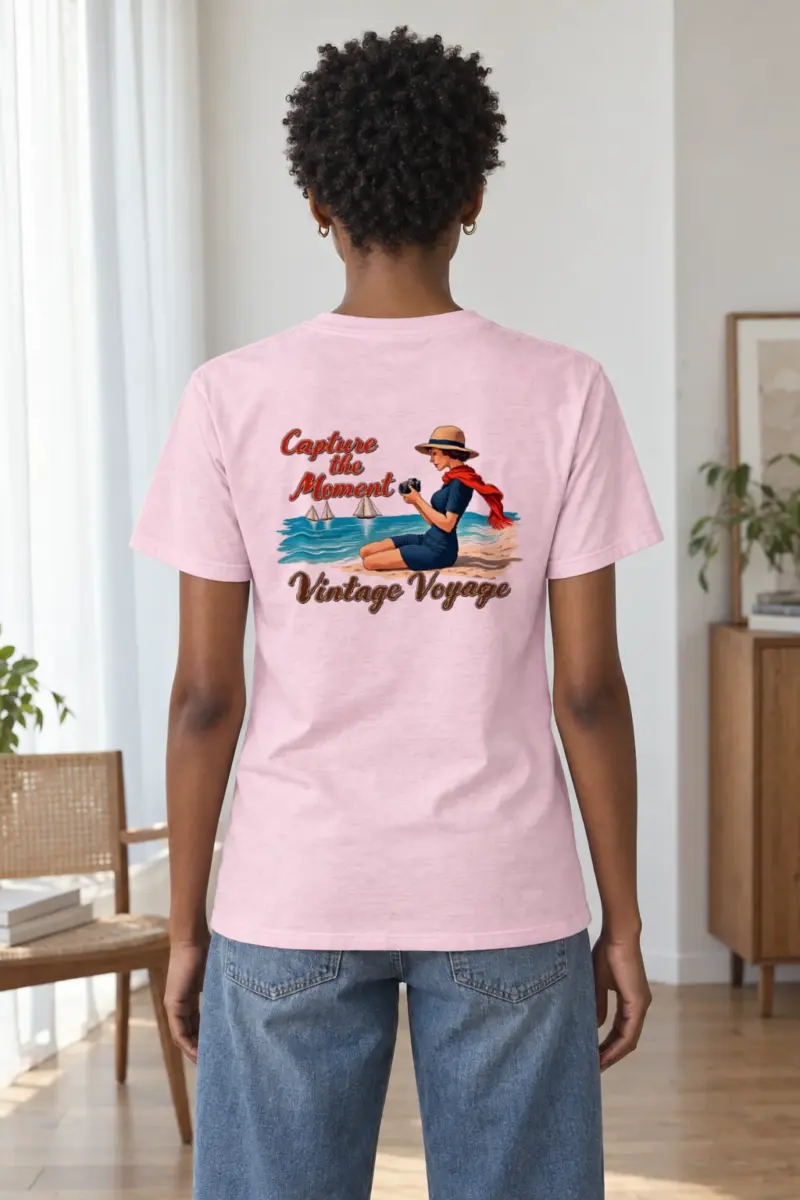 "Vintage Voyage" Heavyweight Unisex Crewneck T-shirt | Gildan 5000