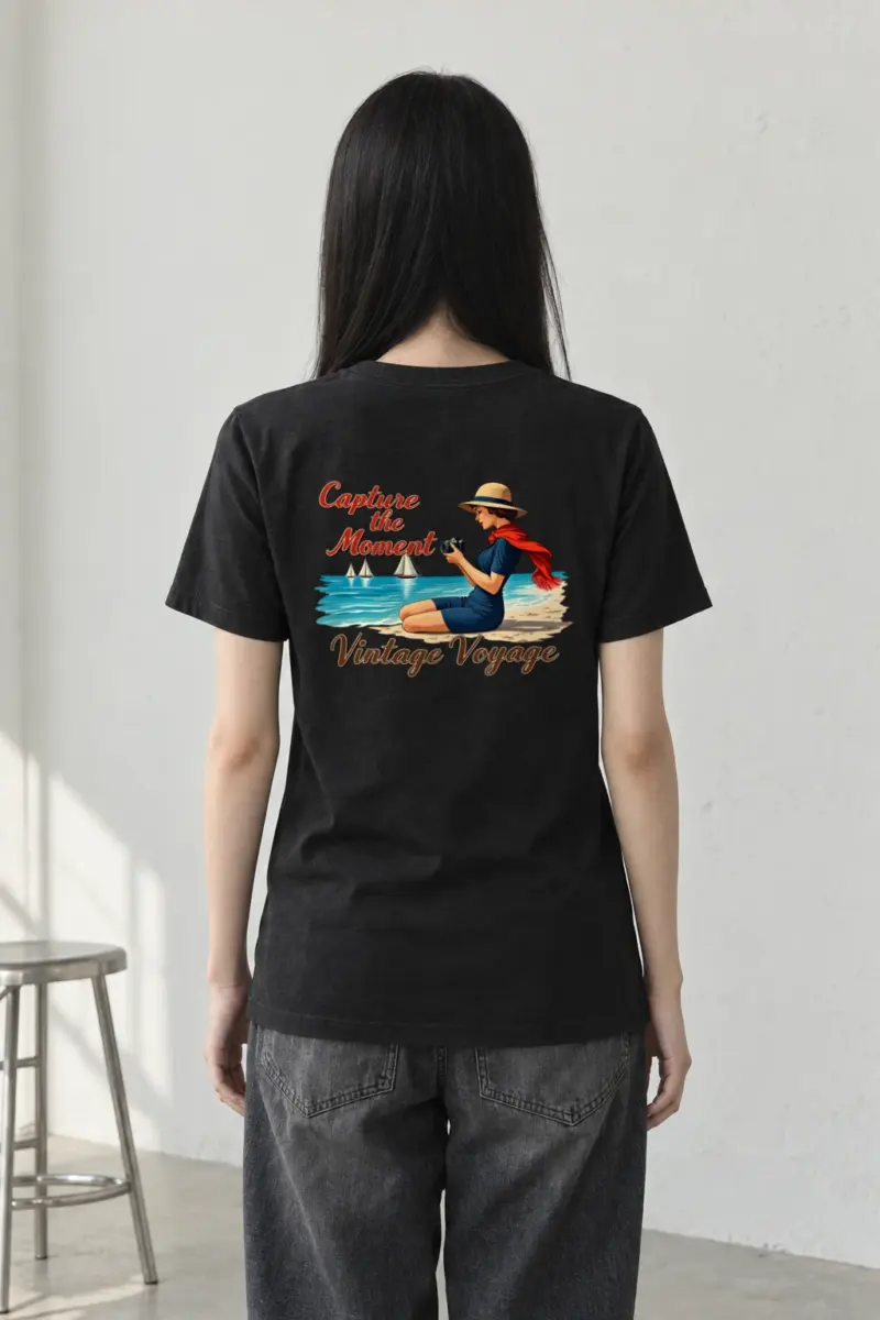 "Vintage Voyage" Heavyweight Unisex Crewneck T-shirt