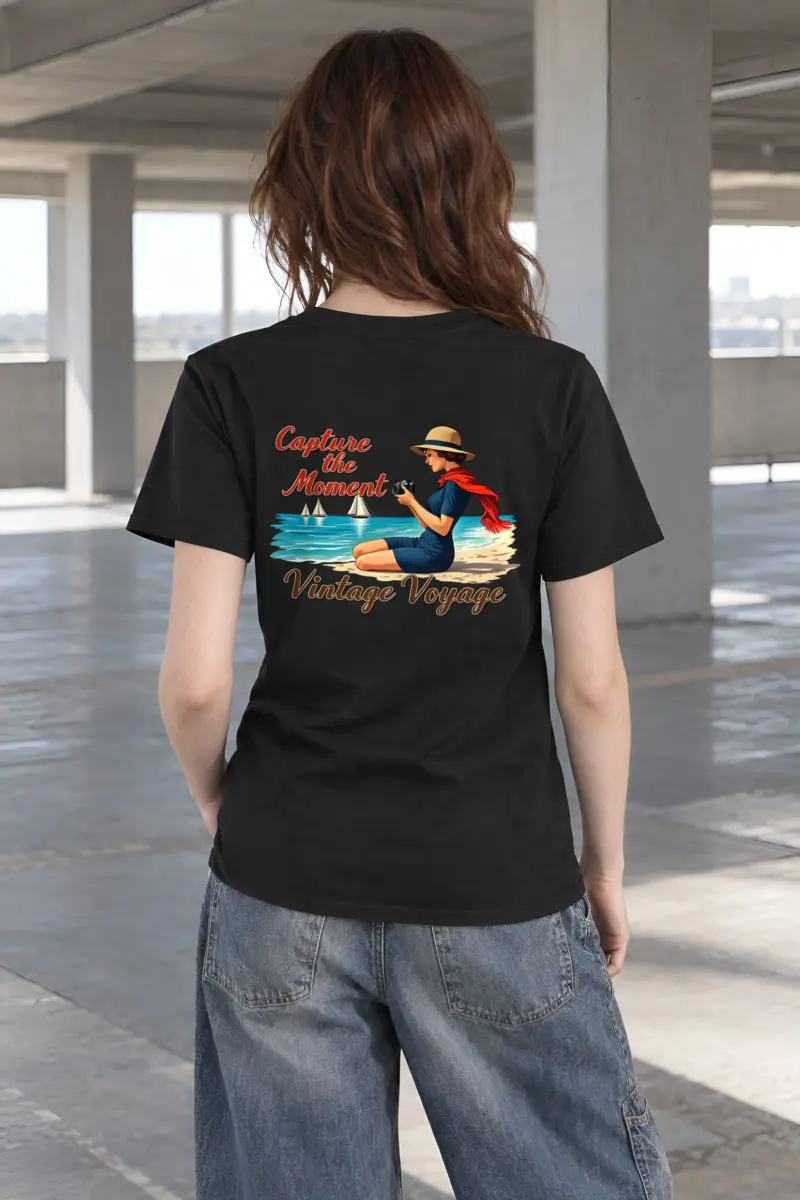 "Vintage Voyage" Heavyweight Unisex Crewneck T-shirt | Gildan 5000