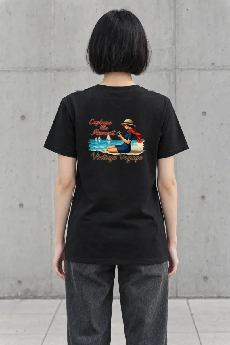 "Vintage Voyage" Heavyweight Unisex Crewneck T-shirt
