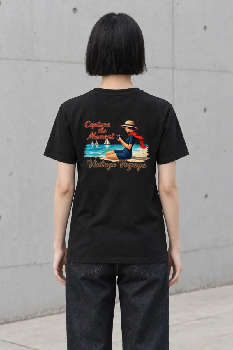 "Vintage Voyage" Heavyweight Unisex Crewneck T-shirt