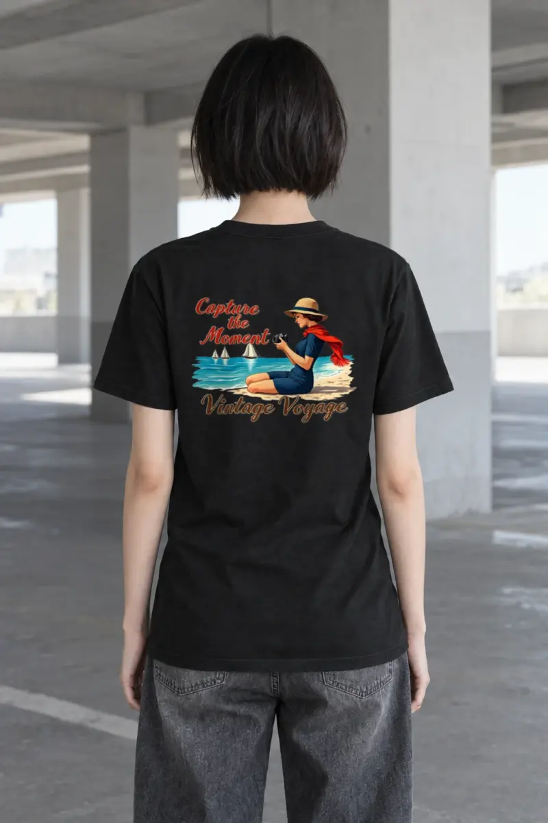 "Vintage Voyage" Heavyweight Unisex Crewneck T-shirt