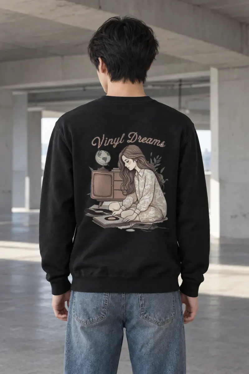 "Vinyl Dreams" Heavy Blend Unisex Crewneck Sweatshirt