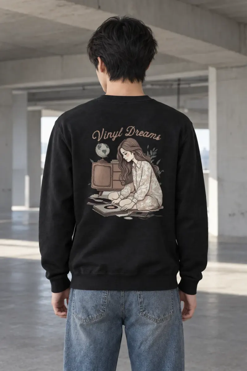 "Vinyl Dreams" Heavy Blend Unisex Crewneck Sweatshirt