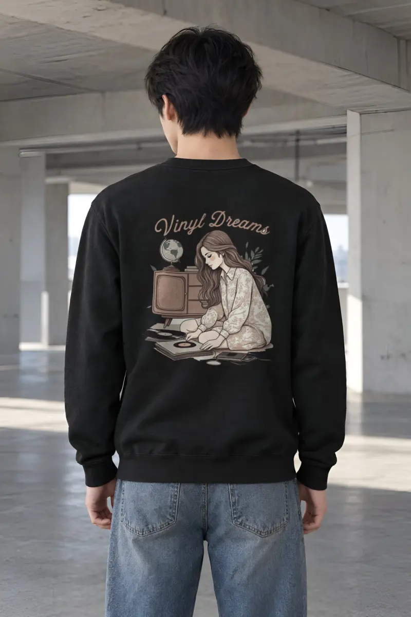 "Vinyl Dreams" Heavy Blend Unisex Crewneck Sweatshirt