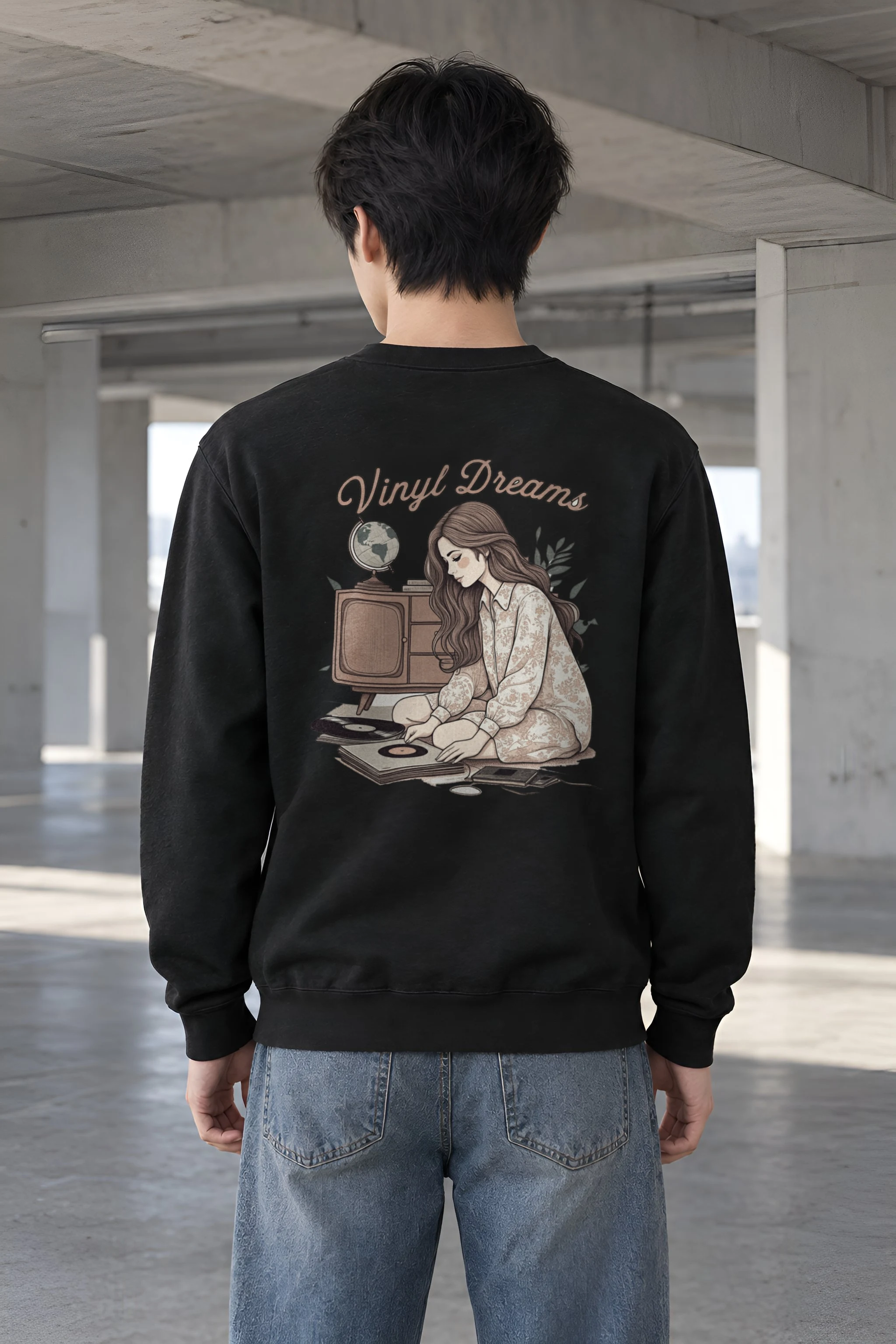 "Vinyl Dreams" Heavy Blend Unisex Crewneck Sweatshirt