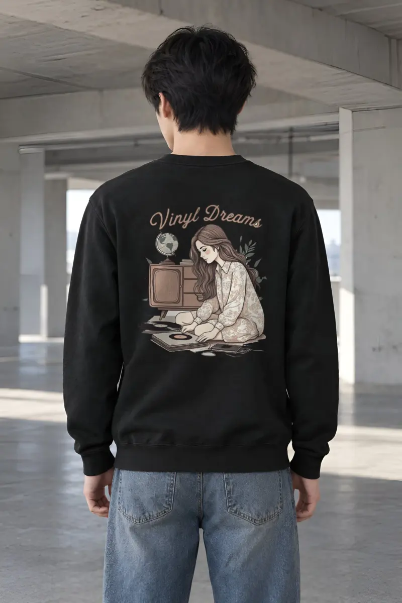 "Vinyl Dreams" Heavy Blend Unisex Crewneck Sweatshirt