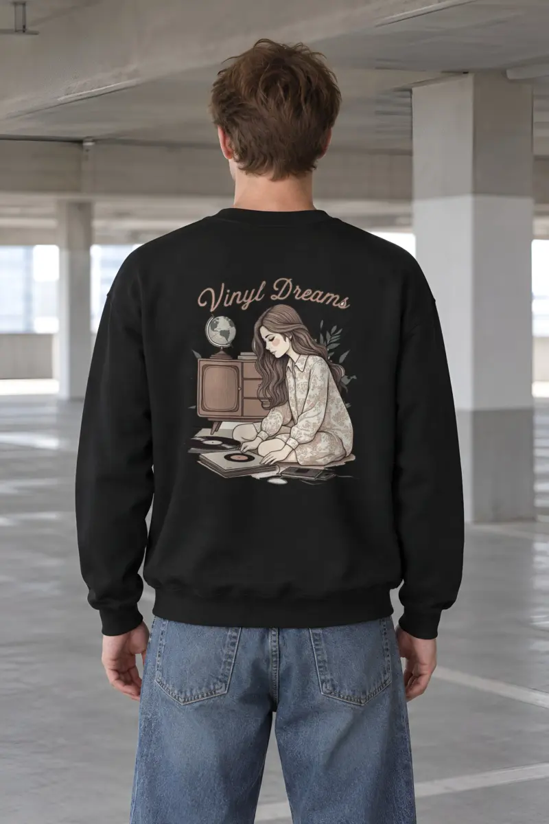 "Vinyl Dreams" Heavy Blend Unisex Crewneck Sweatshirt
