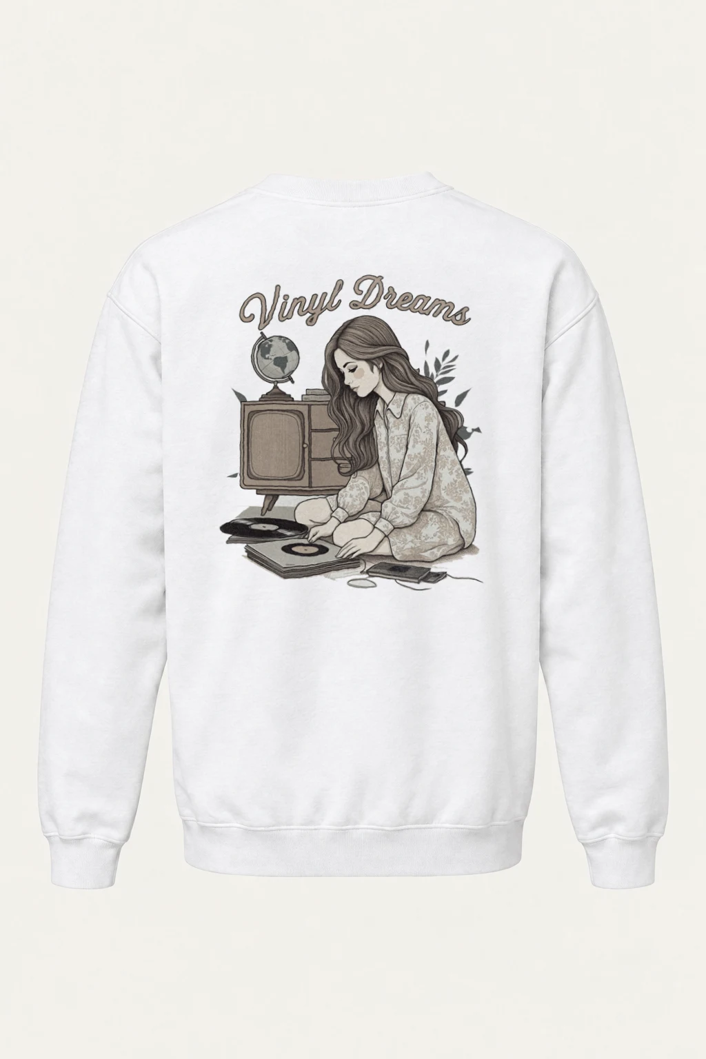 "Vinyl Dreams" Heavy Blend Unisex Crewneck Sweatshirt | Gildan 18000