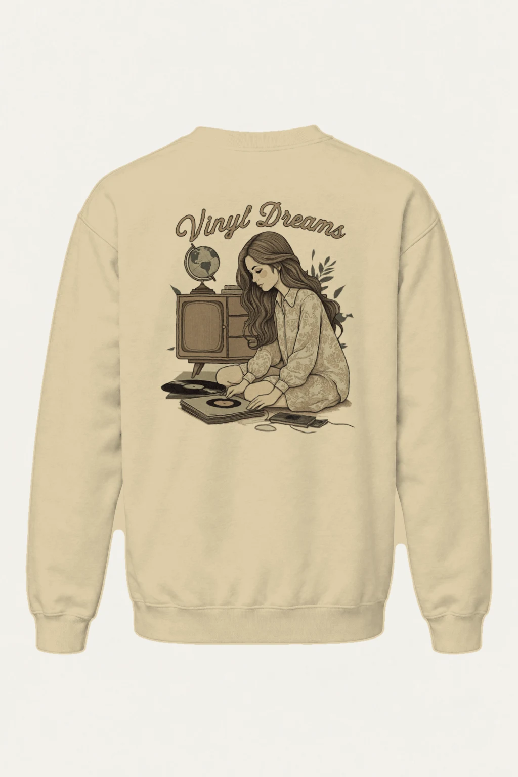 "Vinyl Dreams" Heavy Blend Unisex Crewneck Sweatshirt | Gildan 18000