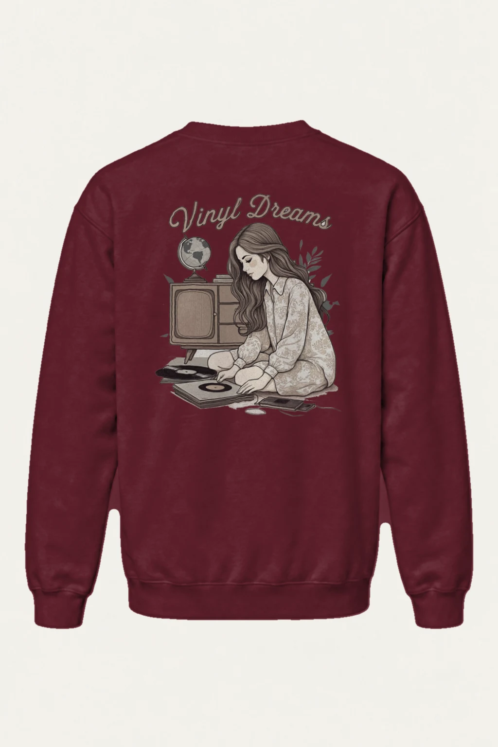 "Vinyl Dreams" Heavy Blend Unisex Crewneck Sweatshirt | Gildan 18000