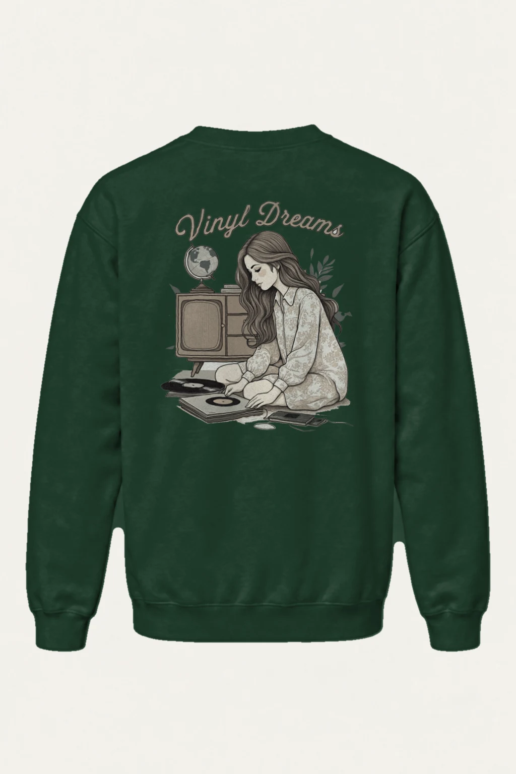 "Vinyl Dreams" Heavy Blend Unisex Crewneck Sweatshirt | Gildan 18000