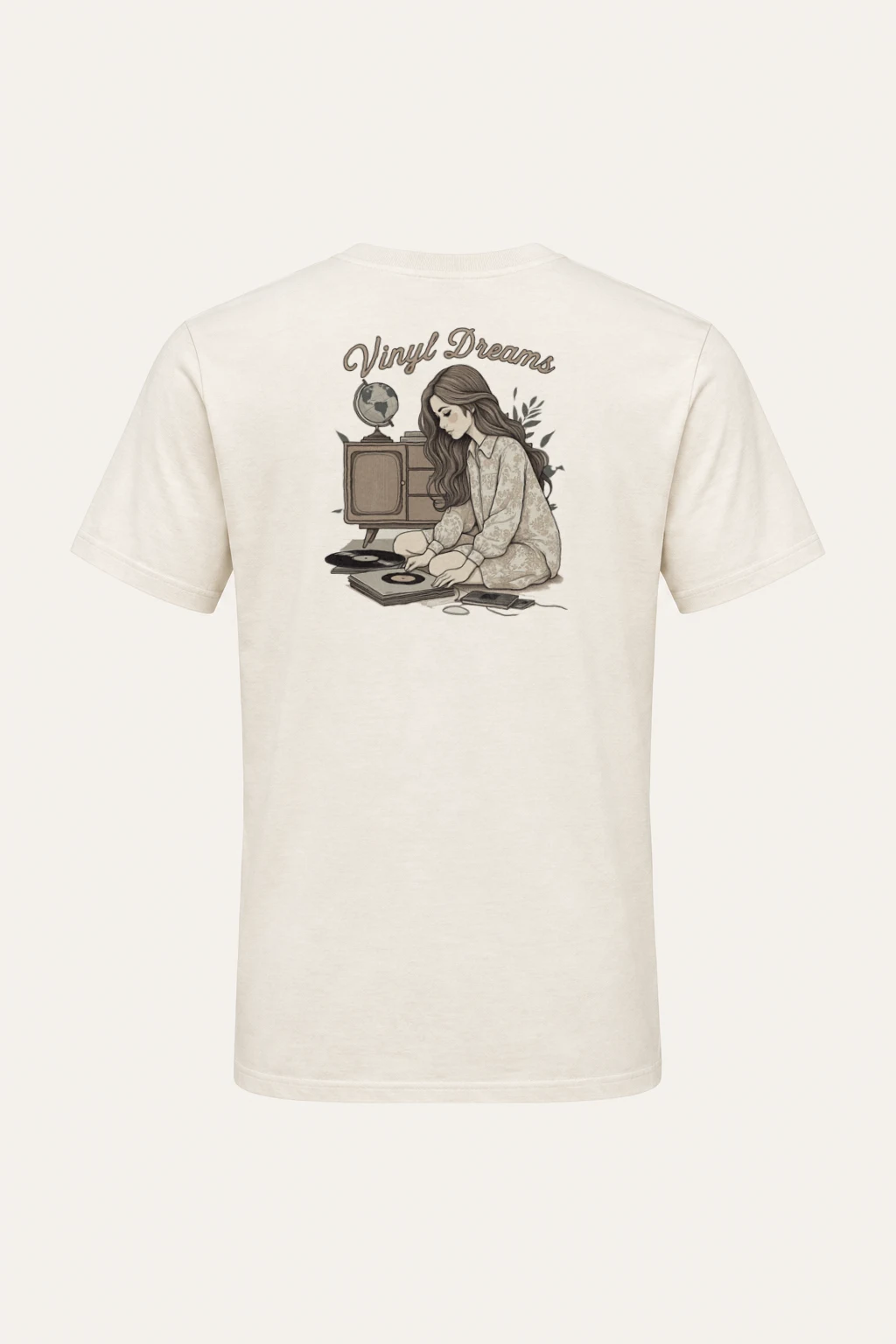 "Vinyl Dreams" Heavyweight Unisex Crewneck T-shirt | Gildan 5000