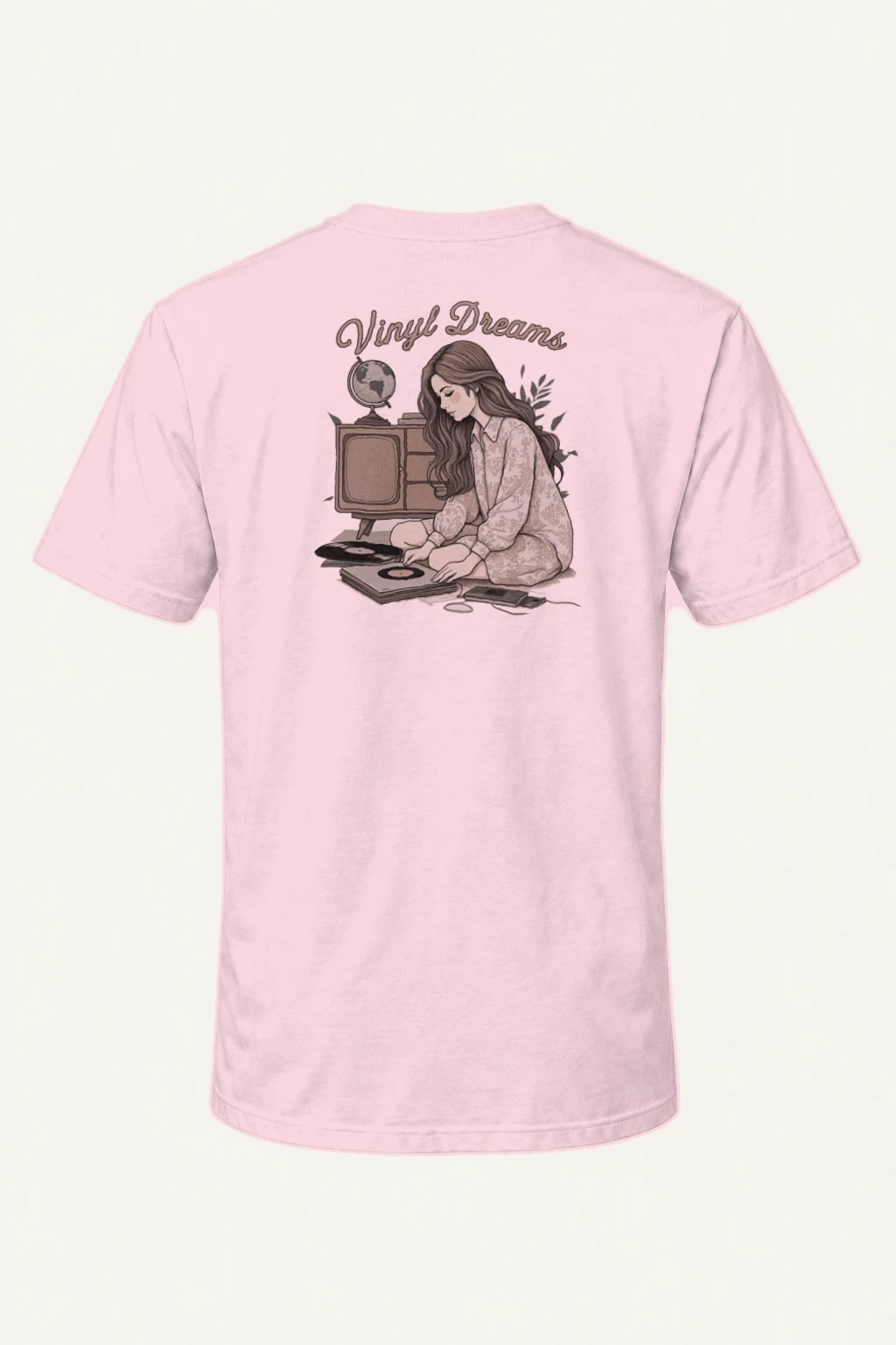 "Vinyl Dreams" Heavyweight Unisex Crewneck T-shirt | Gildan 5000
