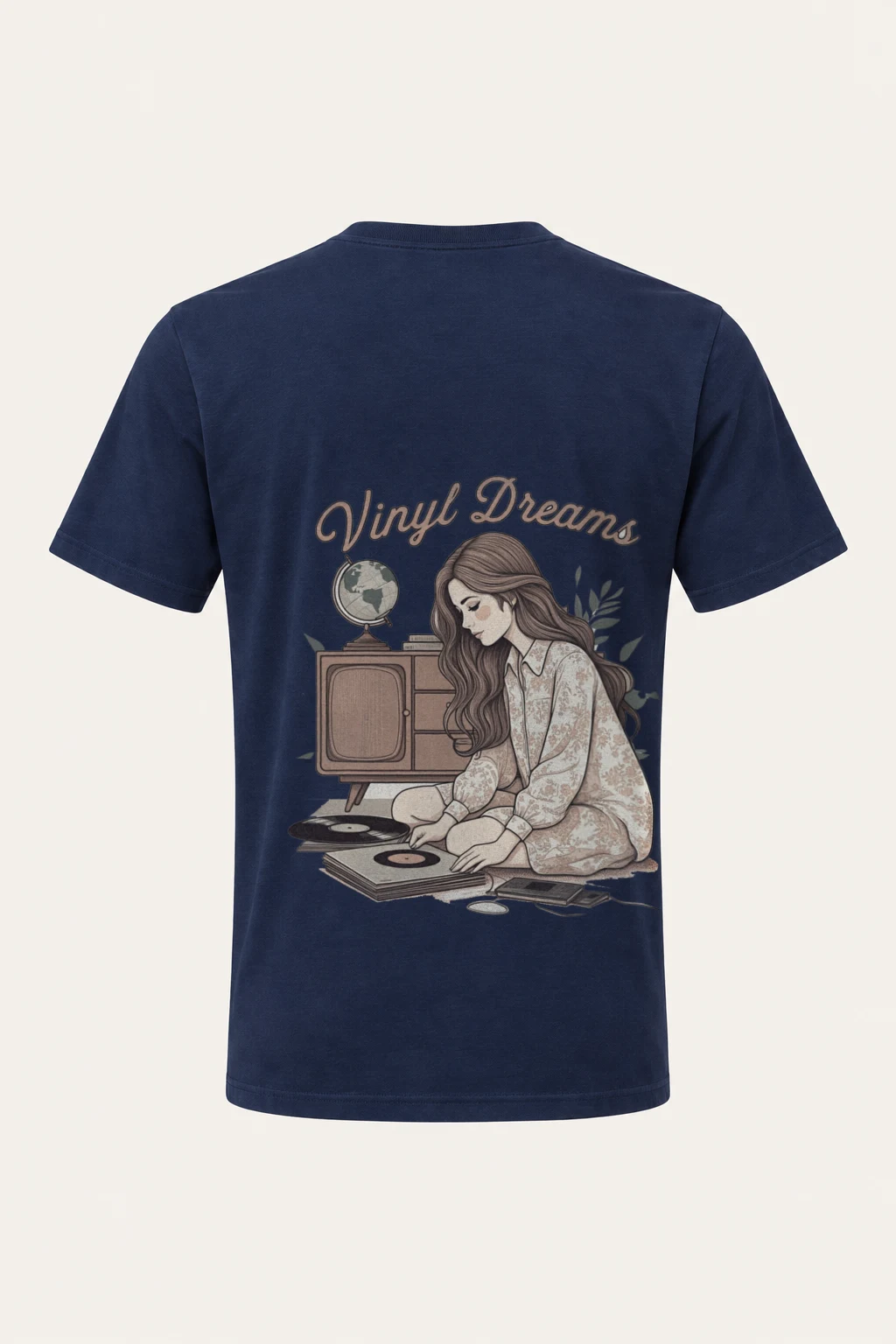 "Vinyl Dreams" Heavyweight Unisex Crewneck T-shirt | Gildan 5000