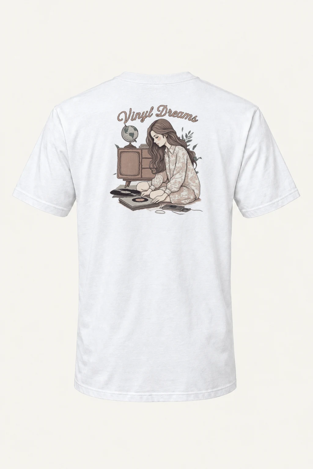 "Vinyl Dreams" Heavyweight Unisex Crewneck T-shirt | Gildan 5000