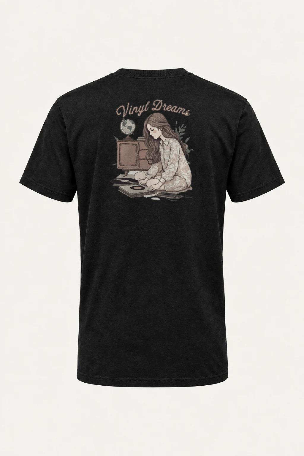 "Vinyl Dreams" Heavyweight Unisex Crewneck T-shirt | Gildan 5000