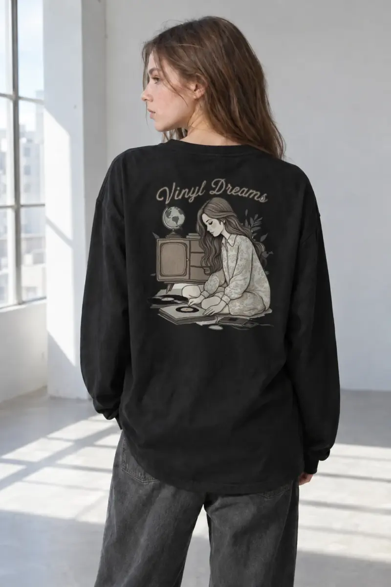 “Vinyl Dreams” Unisex Longsleeve T-shirt | Gildan 2400