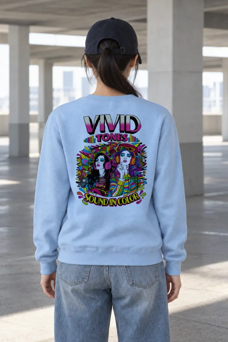 "Vivid Tones" Heavy Blend Unisex Crewneck Sweatshirt