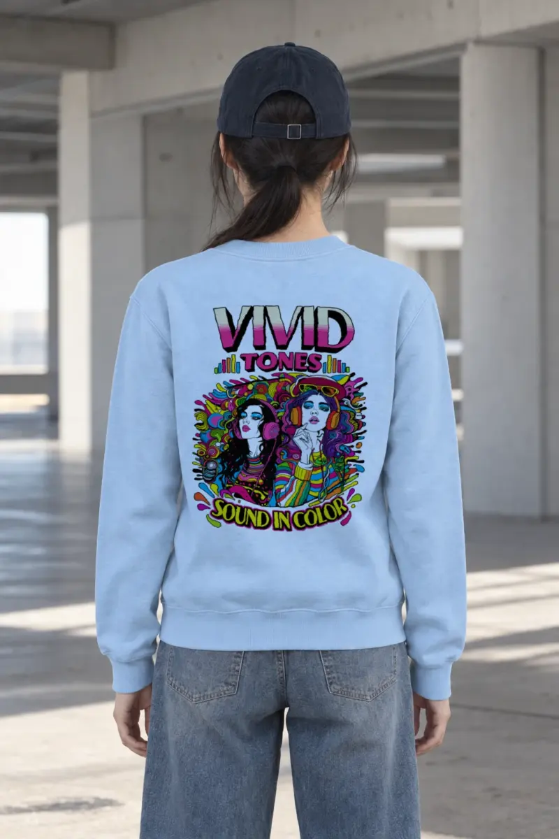 "Vivid Tones" Heavy Blend Unisex Crewneck Sweatshirt