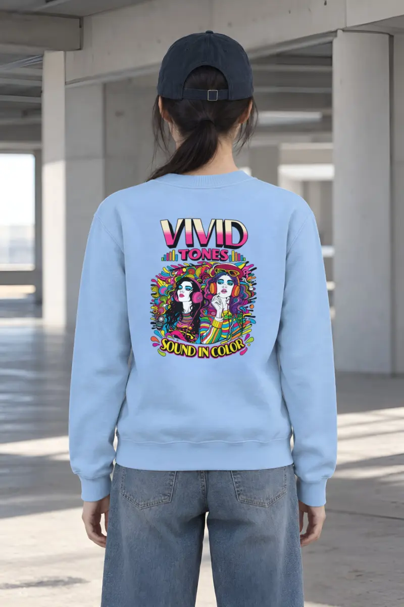 "Vivid Tones" Heavy Blend Unisex Crewneck Sweatshirt